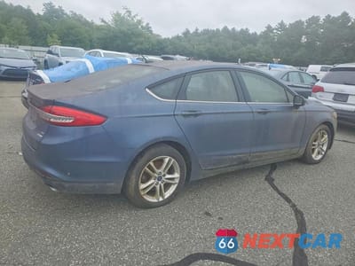 Trzecie zdjęcie samochodu z tyłu: 2018 FORD FUSION SE VIN:3FA6P0HD5JR210033 - miniatura
