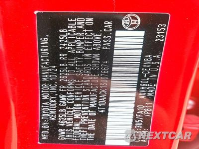 Zdjęcie 13 z 13 samochodu: 2025 TOYOTA CAMRY LE VIN:4T1DAACK1SU076674 - miniatura