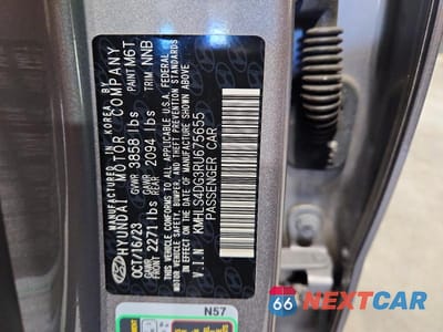 Zdjęcie 12 z 12 samochodu: 2024 HYUNDAI ELANTRA SEL VIN:KMHLS4DG3RU675655 - miniatura