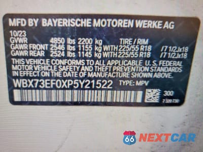 Zdjęcie 14 z 14 samochodu: 2023 BMW X1 XDRIVE28I VIN:WBX73EF0XP5Y21522 - miniatura