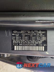 Zdjęcie 13 z 13 samochodu: 2019 HYUNDAI TUCSON VALUE VIN:KM8J3CA42KU986766 - miniatura