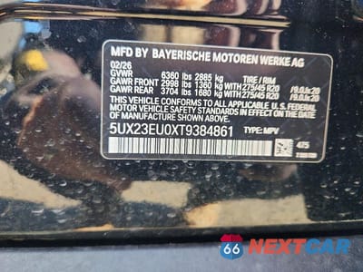 Zdjęcie 13 z 13 samochodu: 2026 BMW X5 XDRIVE40I VIN:5UX23EU0XT9384861 - miniatura