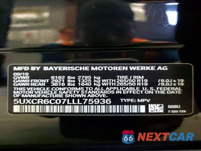Zdjęcie 13 z 13 samochodu: 2020 BMW X5 XDRIVE40I VIN:5UXCR6C07LLL75936 - miniatura