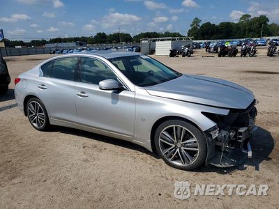 Czwarte zdjęcie samochodu z boku: 2015 INFINITI Q50 BASE VIN:JN1BV7AR0FM409099 - miniatura