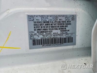 Zdjęcie 12 z 12 samochodu: 2025 NISSAN SENTRA S VIN:3N1AB8BV2SY414379 - miniatura