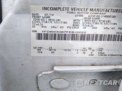 Zdjęcie 12 z 12 samochodu: 2015 FORD F350 SUPER DUTY VIN:1FD8W3G67FEB15022 - miniatura