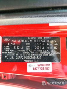 Zdjęcie 12 z 12 samochodu: 2019 KIA FORTE LXS VIN:3KPF24AD9KE064822 - miniatura