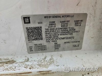 Zdjęcie 12 z 12 samochodu: 2021 CHEVROLET SILVERADO K3500 HIGH COUNTRY VIN:1GC4YVEY7MF122072 - miniatura