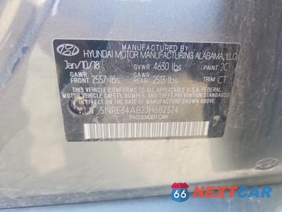 Zdjęcie 12 z 12 samochodu: 2018 HYUNDAI SONATA LIMITED 2.0T VIN:5NPE34AB2JH682324 - miniatura