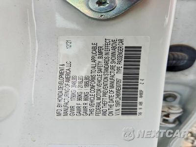 Zdjęcie 12 z 12 samochodu: 2022 HONDA CIVIC SPORT VIN:19XFL2H8XNE007057 - miniatura
