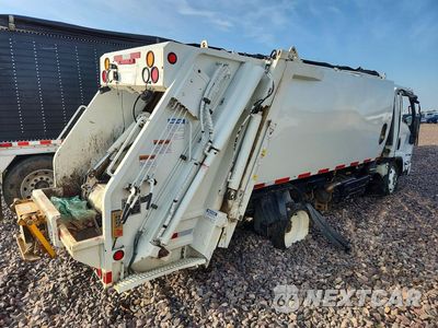 Trzecie zdjęcie samochodu z tyłu: 2022 ISUZU NRR PACKER GARBAGE TRUCK VIN:JALE5W164N7302269 - miniatura