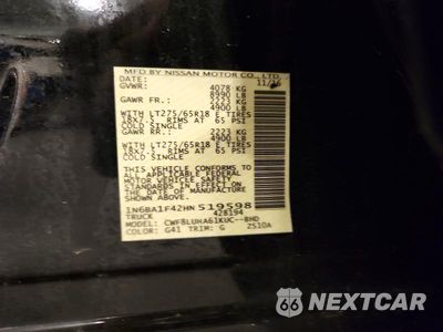 Zdjęcie 12 z 12 samochodu: 2017 NISSAN TITAN XD PRO-4X VIN:1N6BA1F42HN519598 - miniatura