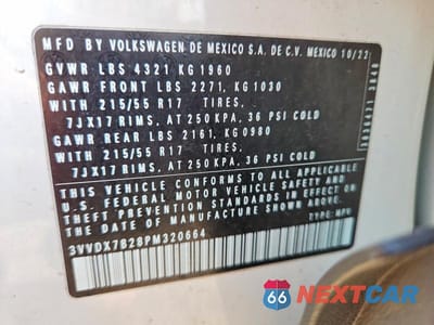 Zdjęcie 13 z 13 samochodu: 2023 VOLKSWAGEN TAOS S VIN:3VVDX7B28PM320664 - miniatura