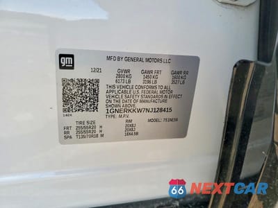 Zdjęcie 14 z 14 samochodu: 2022 CHEVROLET TRAVERSE PREMIER VIN:1GNERKKW7NJ128415 - miniatura