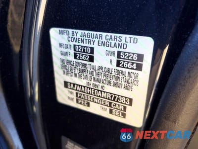 Zdjęcie 12 z 12 samochodu: 2010 JAGUAR XF SUPERCHARGED VIN:SAJWA0HE0AMR77383 - miniatura