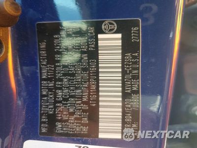 Zdjęcie 13 z 13 samochodu: 2023 TOYOTA CAMRY SE VIN:4T1G11AK8PU116403 - miniatura
