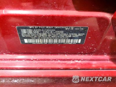 Zdjęcie 13 z 13 samochodu: 2016 SUBARU IMPREZA SPORT PREMIUM VIN:JF1GPAP63G8275079 - miniatura