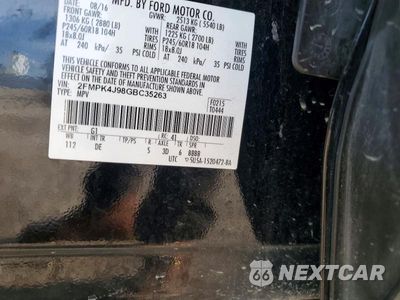Zdjęcie 14 z 14 samochodu: 2016 FORD EDGE SEL VIN:2FMPK4J98GBC35263 - miniatura