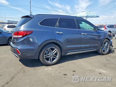 Trzecie zdjęcie samochodu z tyłu: 2017 HYUNDAI SANTA FE LIMITED ULTIMATE VIN:KM8SR4HF1HU175484 - miniatura