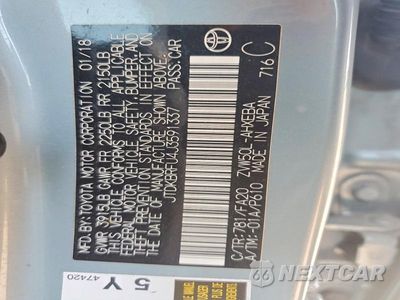 Zdjęcie 12 z 12 samochodu: 2018 TOYOTA PRIUS TWO VIN:JTDKBRFU4J3591337 - miniatura