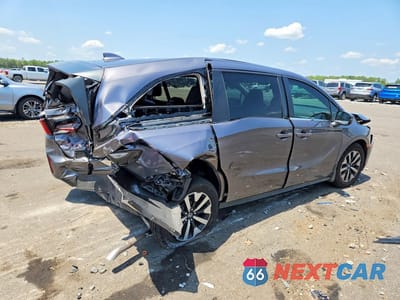 Trzecie zdjęcie samochodu z tyłu: 2026 HONDA ODYSSEY EXL VIN:5FNRL6H63TB015530 - miniatura
