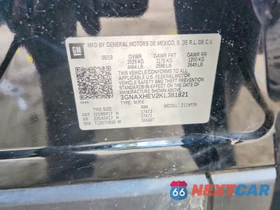 Zdjęcie 12 z 12 samochodu: 2019 CHEVROLET EQUINOX LS VIN:3GNAXHEV2KL381821 - miniatura