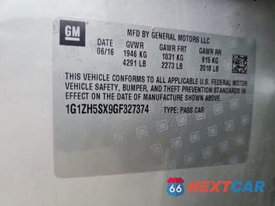Zdjęcie 13 z 13 samochodu: 2016 CHEVROLET MALIBU PREMIER VIN:1G1ZH5SX9GF327374 - miniatura