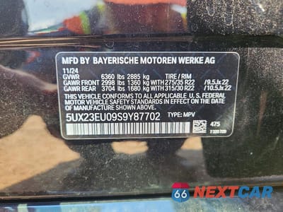 Zdjęcie 14 z 14 samochodu: 2025 BMW X5 VIN:5UX23EU09S9Y87702 - miniatura