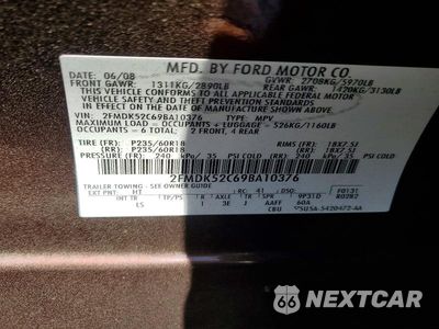 Zdjęcie 13 z 13 samochodu: 2009 FORD FLEX SEL VIN:2FMDK52C69BA10376 - miniatura