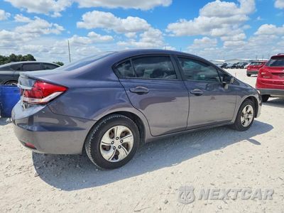 Trzecie zdjęcie samochodu z tyłu: 2014 HONDA CIVIC LX VIN:19XFB2F5XEE243459 - miniatura