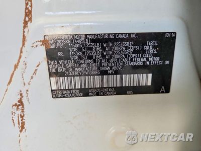 Zdjęcie 13 z 13 samochodu: 2015 TOYOTA RAV4 LE VIN:2T3ZFREV3FW138845 - miniatura