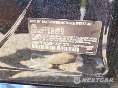 Zdjęcie 12 z 12 samochodu: 2017 BMW 750 I VIN:WBA7F0C50HGM21379 - miniatura