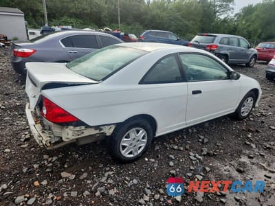 Trzecie zdjęcie samochodu z tyłu: 2004 HONDA CIVIC DX VP VIN:1HGEM22134L079021 - miniatura