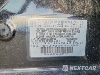 Zdjęcie 13 z 13 samochodu: 2020 NISSAN VERSA S VIN:3N1CN8BV4LL809744 - miniatura