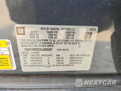 Zdjęcie 13 z 13 samochodu: 2014 GMC ACADIA SLT-1 VIN:1GKKVRKD3EJ284437 - miniatura