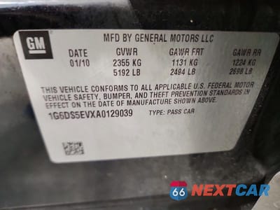 Zdjęcie 12 z 12 samochodu: 2010 CADILLAC CTS PREMIUM COLLECTION VIN:1G6DS5EVXA0129039 - miniatura