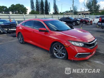 Czwarte zdjęcie samochodu z boku: 2020 HONDA CIVIC EX VIN:2HGFC1F31LH680145 - miniatura