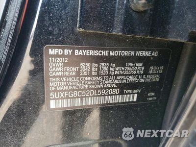 Zdjęcie 13 z 13 samochodu: 2013 BMW X6 XDRIVE50I VIN:5UXFG8C52DL592080 - miniatura