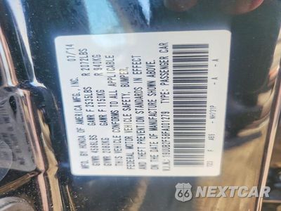 Zdjęcie 13 z 13 samochodu: 2015 ACURA TLX TECH VIN:19UUB2F58FA001279 - miniatura