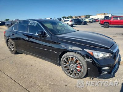 Czwarte zdjęcie samochodu z boku: 2016 INFINITI Q50 RED SPORT 400 VIN:JN1FV7AR5GM451674 - miniatura