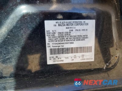 Zdjęcie 12 z 12 samochodu: 2012 MAZDA 6 I VIN:1YVHZ8DH0C5M11682 - miniatura