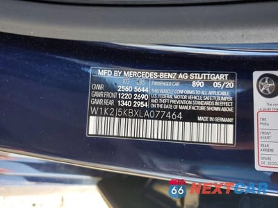 Zdjęcie 13 z 13 samochodu: 2020 MERCEDES-BENZ CLS 450 4MATIC VIN:W1K2J5KBXLA077464 - miniatura