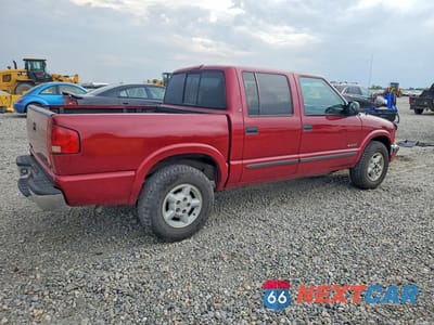 Trzecie zdjęcie samochodu z tyłu: 2002 CHEVROLET S TRUCK S10 VIN:1GCDT13W62K137580 - miniatura