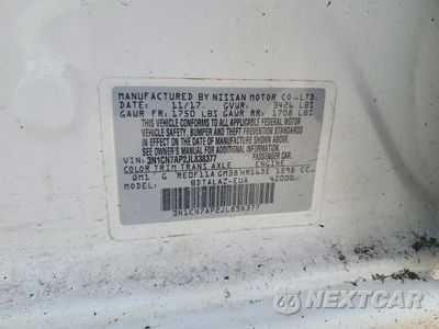 Zdjęcie 12 z 12 samochodu: 2018 NISSAN VERSA S PLUS VIN:3N1CN7AP2JL838377 - miniatura