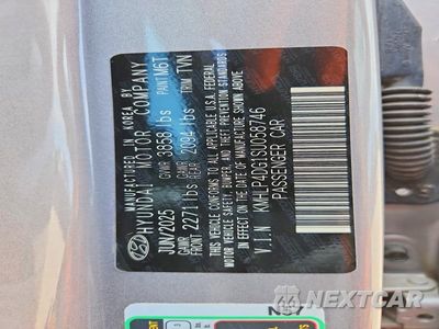 Zdjęcie 13 z 13 samochodu: 2025 HYUNDAI ELANTRA LIMITED VIN:KMHLP4DG1SU058746 - miniatura