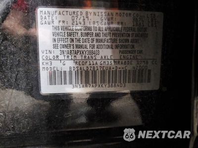 Zdjęcie 13 z 13 samochodu: 2019 NISSAN SENTRA SV VIN:3N1AB7APXKY388403 - miniatura
