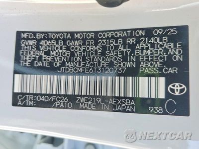 Zdjęcie 12 z 12 samochodu: 2026 TOYOTA COROLLA HYBRID SE VIN:JTDBCMFE6T3120737 - miniatura