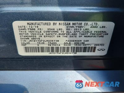 Zdjęcie 12 z 12 samochodu: 2020 INFINITI Q50 3.0T LUXE VIN:JN1EV7AP2LM206738 - miniatura