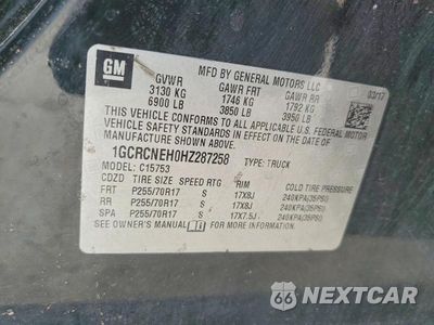 Zdjęcie 12 z 12 samochodu: 2017 CHEVROLET SILVERADO C1500 VIN:1GCRCNEH0HZ287258 - miniatura