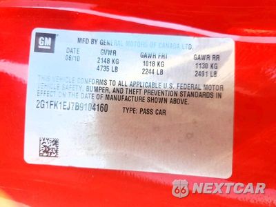Zdjęcie 12 z 12 samochodu: 2011 CHEVROLET CAMARO 2SS VIN:2G1FK1EJ7B9104160 - miniatura